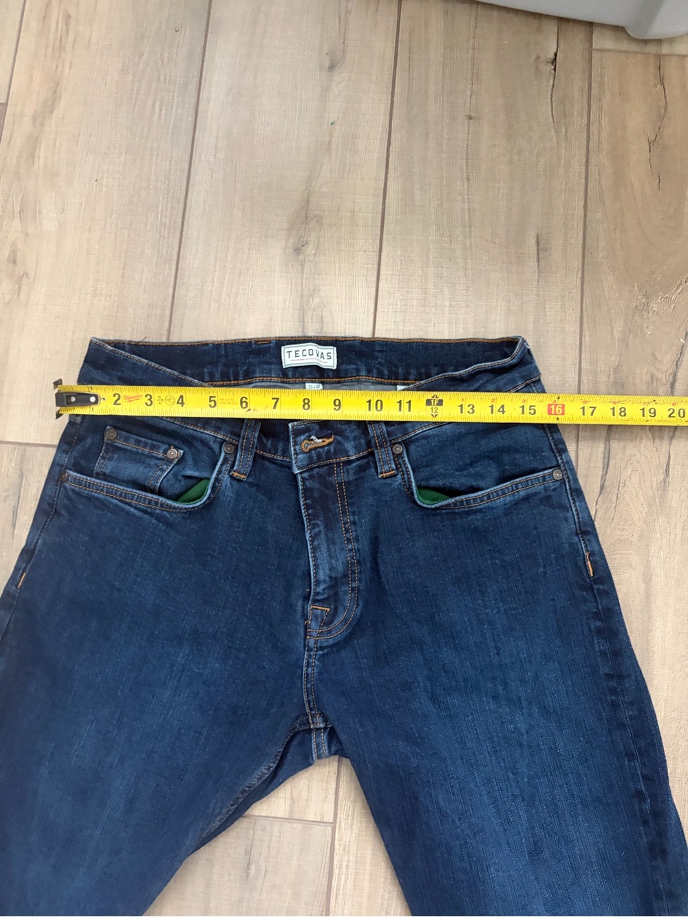 Tecovas slim fit blue jeans Sz 33X32 - Picture 5 of 7
